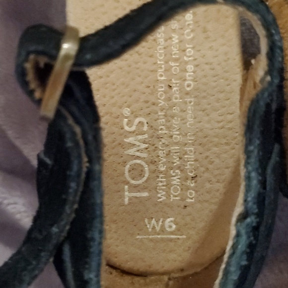 Tom's leather platform mary janes - Picture 4 of 4